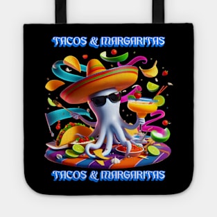 Festive Fiesta Flavors tacos and margaritas Tote