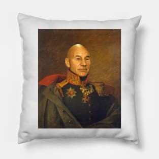 Sir Patrick Stewart OBE - replaceface Pillow