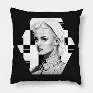 Pretty Mod Girl Pillow