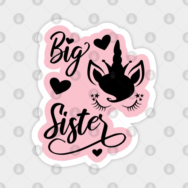magnet big sister litter sister pink