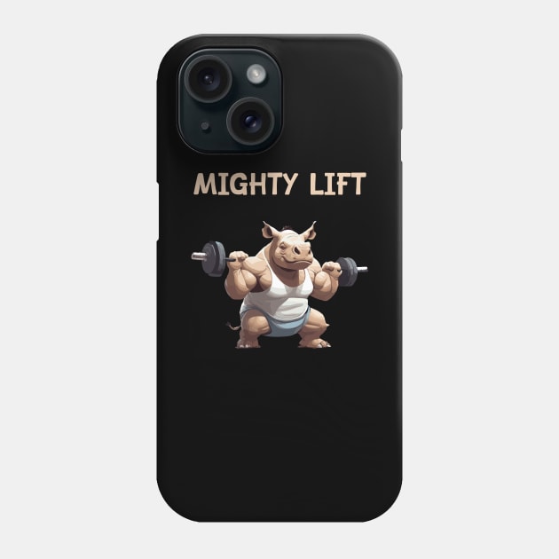 Mighty lift gym motivation Phone Case by Patterns-Hub