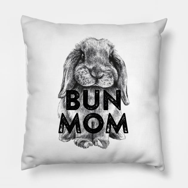 Bun Mom Buddy Pillow by Firlefanzzz