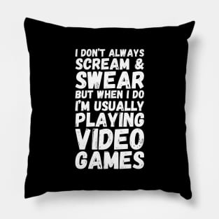 Funny Gamers Gift for Gaming Geek Pillow