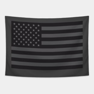 Black American Flag Tapestry