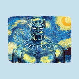 Black Panther Van Gogh Style T-Shirt