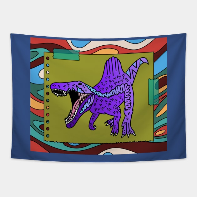 ColorfulDinosaur KidsDinos Tapestry by flofin