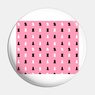 Pink Chess Pattern Pin