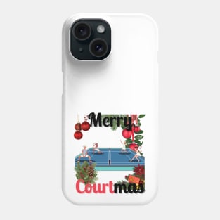 Merry Courtmas Christmas Tennis Phone Case