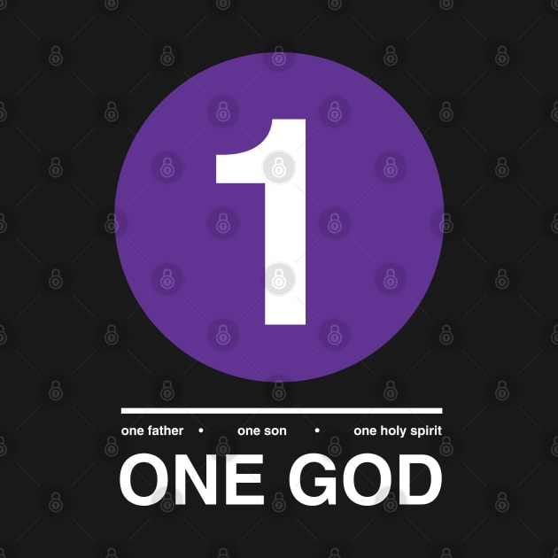 ONE GOD-PURPLE by God Given apparel