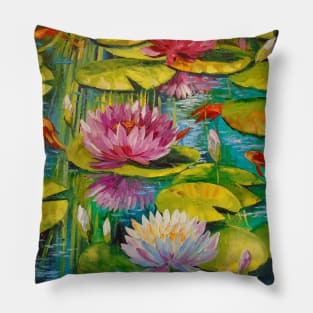 Charming pond Pillow