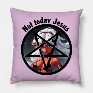 Not today Jesus Pillow