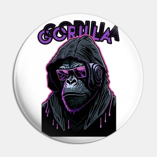 gorilla hip-hop Pin