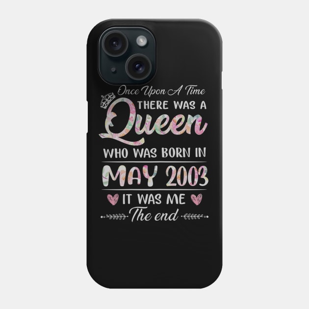 Girls 17th Birthday Queen May 2003 17 Years Old Phone Case by daylightpombo3