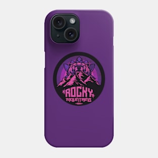 Vintage Rocky Mountains (Night) Phone Case