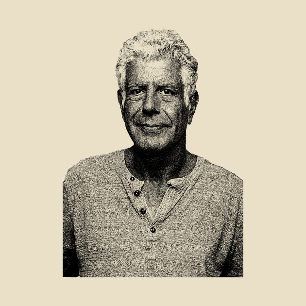 Anthony Bourdain Pencil Art by 2010artpage