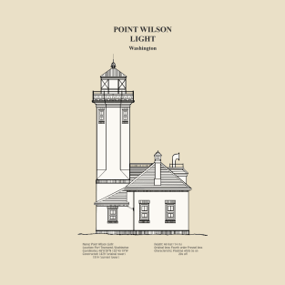 Point Wilson Light Lighthouse - Washington - SBDpng T-Shirt