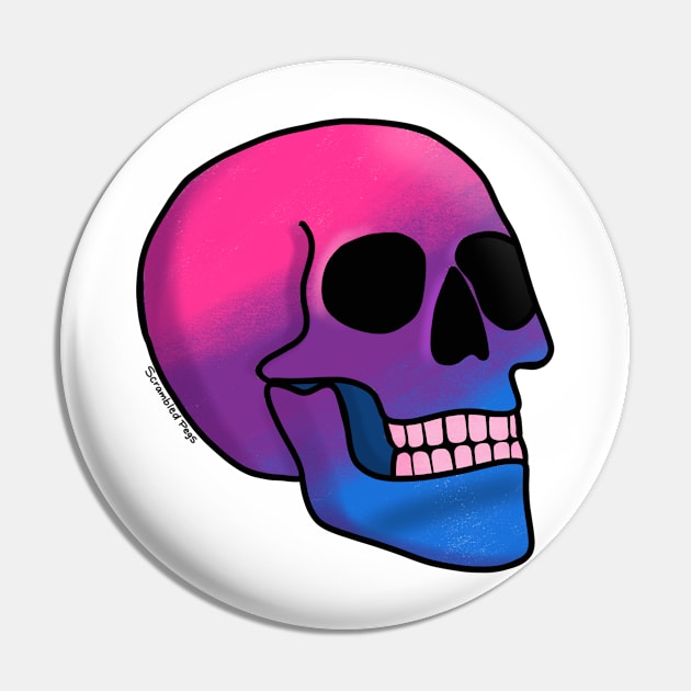 Bi to the Bone Bisexual Pride Pin by scrambledpegs