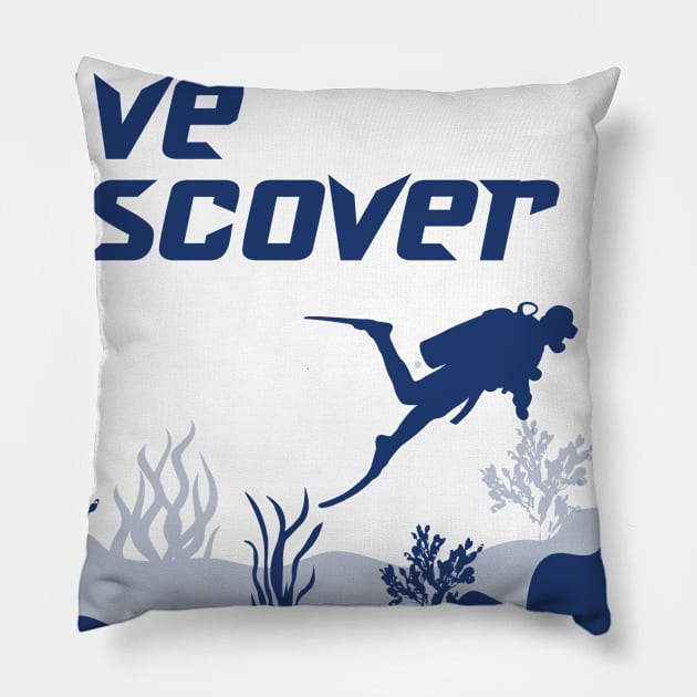 Dive & Discover Pillow by Nubiana