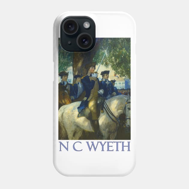 General George Washington on Horseback by N C Wyeth Phone Case by Naves