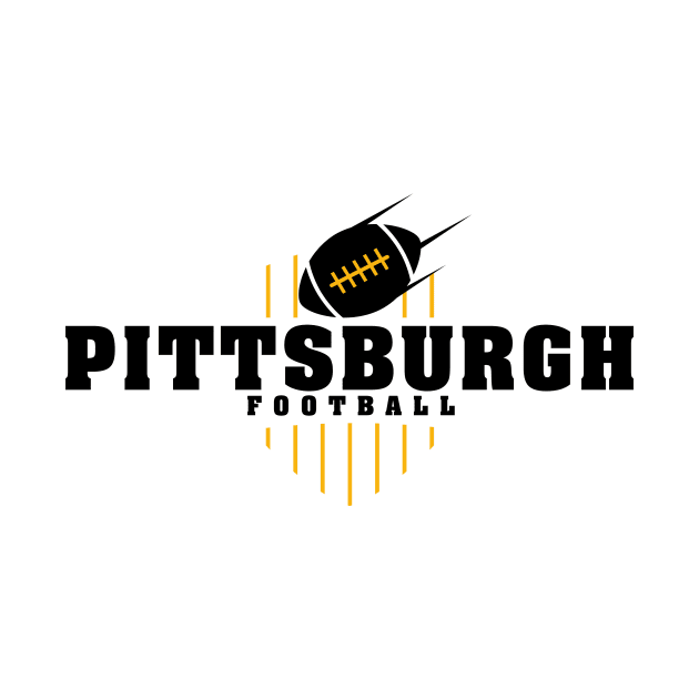 Pittsburgh Football Team Color by Toogoo