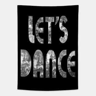 70's Silver Disco Let's Dance Tapestry