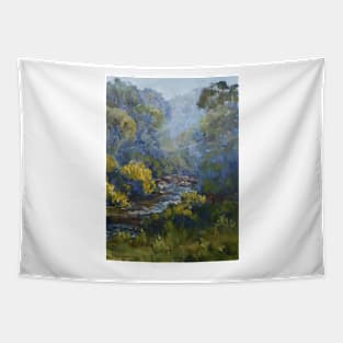 Misty morning, Thredbo River Tapestry