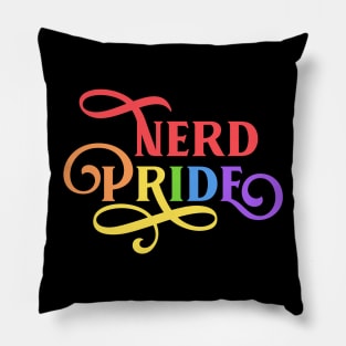 Rainbow Nerd Pride TRPG Tabletop RPG Gaming Addict Pillow