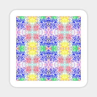 Colored Tie-Dye Bachground Pattern Seamless Magnet