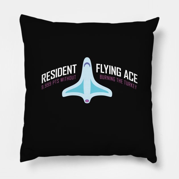 Resident Flying Ace - Carousel of Progress Inspired Design Pillow by Go Mouse Scouts