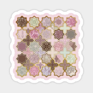 Neapolitan Geometric Tile Pattern Magnet