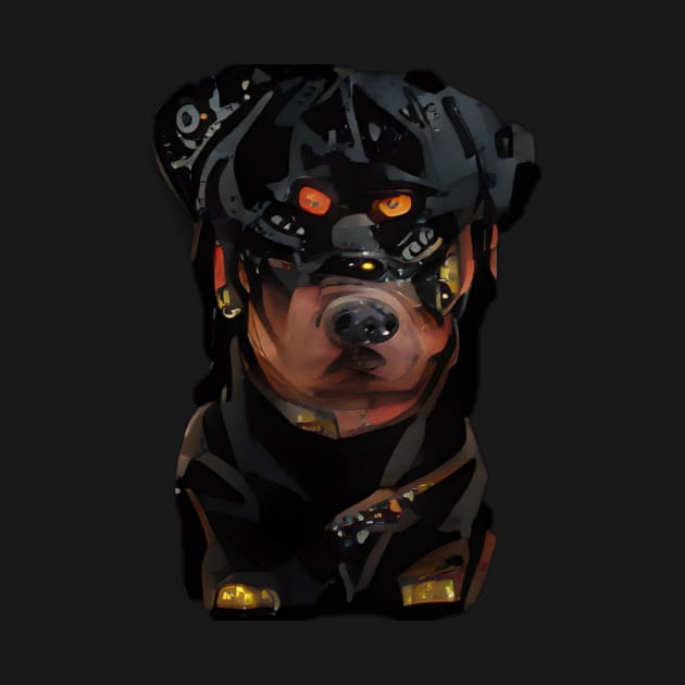 Rottweiler Steampunk by Freedomink