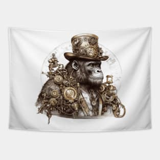 Steampunk Gorilla Tapestry