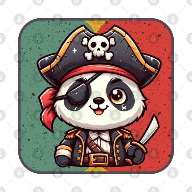 Panda pirate by Curou Prints