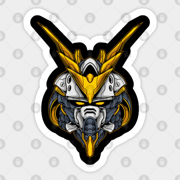 Custom Killer Robot Head Illustration Gundam Sticker Teepublic
