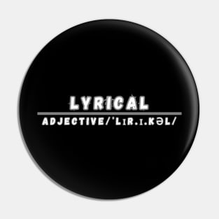 Word Lyrical Pin