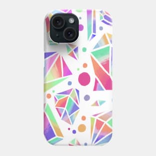 Iridescent crystals pattern Phone Case