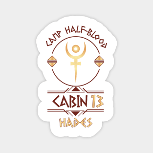 Cabin #13 in Camp Half Blood, Child of Hades – Percy Jackson inspired design Magnet