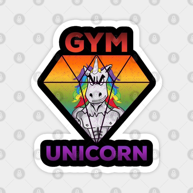 Gym unicorn Magnet by PincGeneral