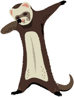 Funny Dabbing Ferret - Pet Ferret Lovers Magnet