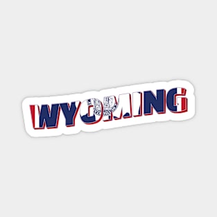 Wyoming vintage style retro souvenir Magnet