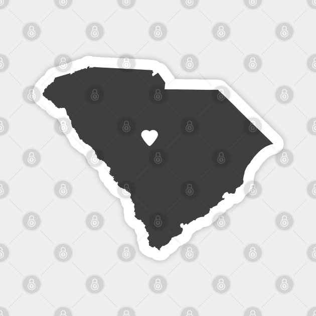 South Carolina Love Magnet by juniperandspruce