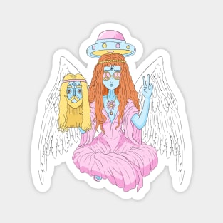 Hippie angel Magnet