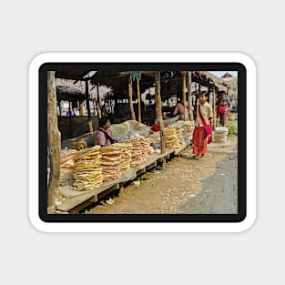 Mine Thauk Market Inle Lake. Magnet