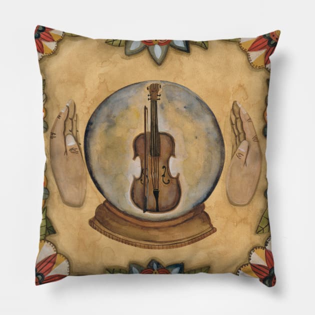 "Big Fancy" Crystal Ball with Fiddle Pillow by Tiki Parlour Recordings