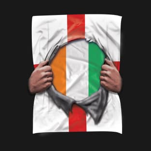 Ivory Coast Flag English Flag Ripped - Gift for Ivorian From Ivory Coast T-Shirt