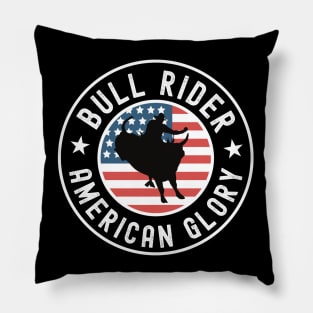 Bull Rider USA Pillow