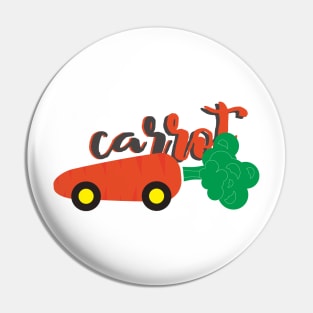 Carrot Funny Pin