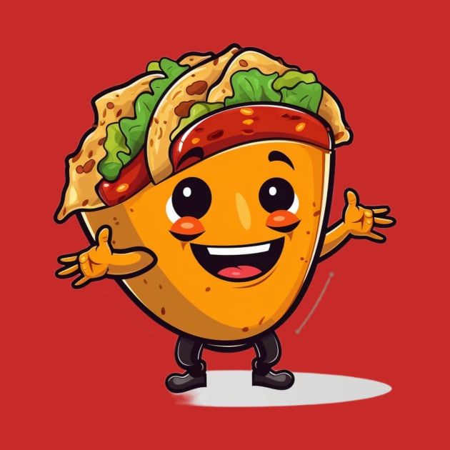 kawaii Taco cehees T-Shirt cute potatofood funny by nonagobich