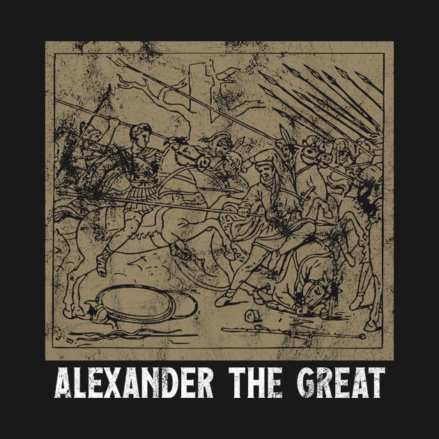 Alexander the Great Battle Head Ancient Greece Design by strongsimple