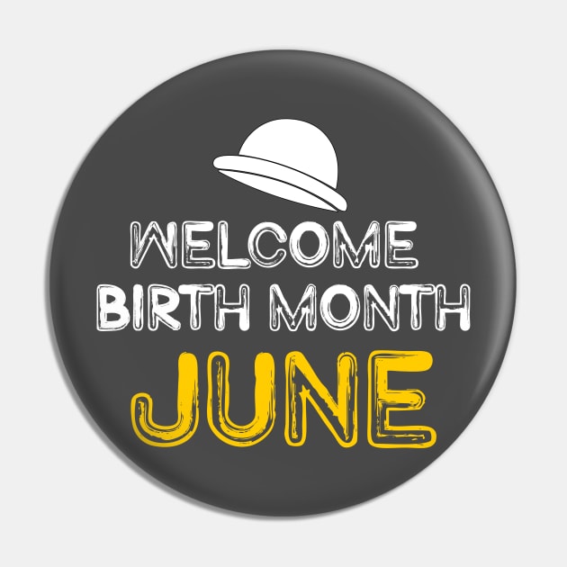 Welcome birth month June Pin by Zabarutstore